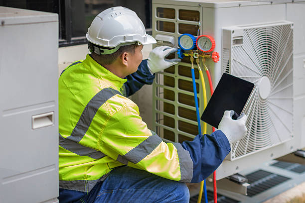 Professional Hvac Installation technician working in Triangle, VA